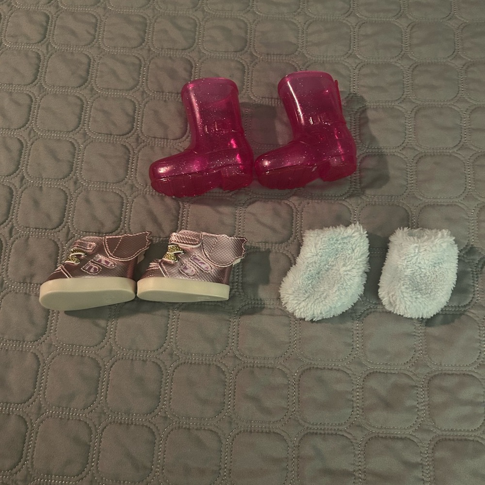 Our Generation 18” Doll Shoe Bundle w/ light up sneakers